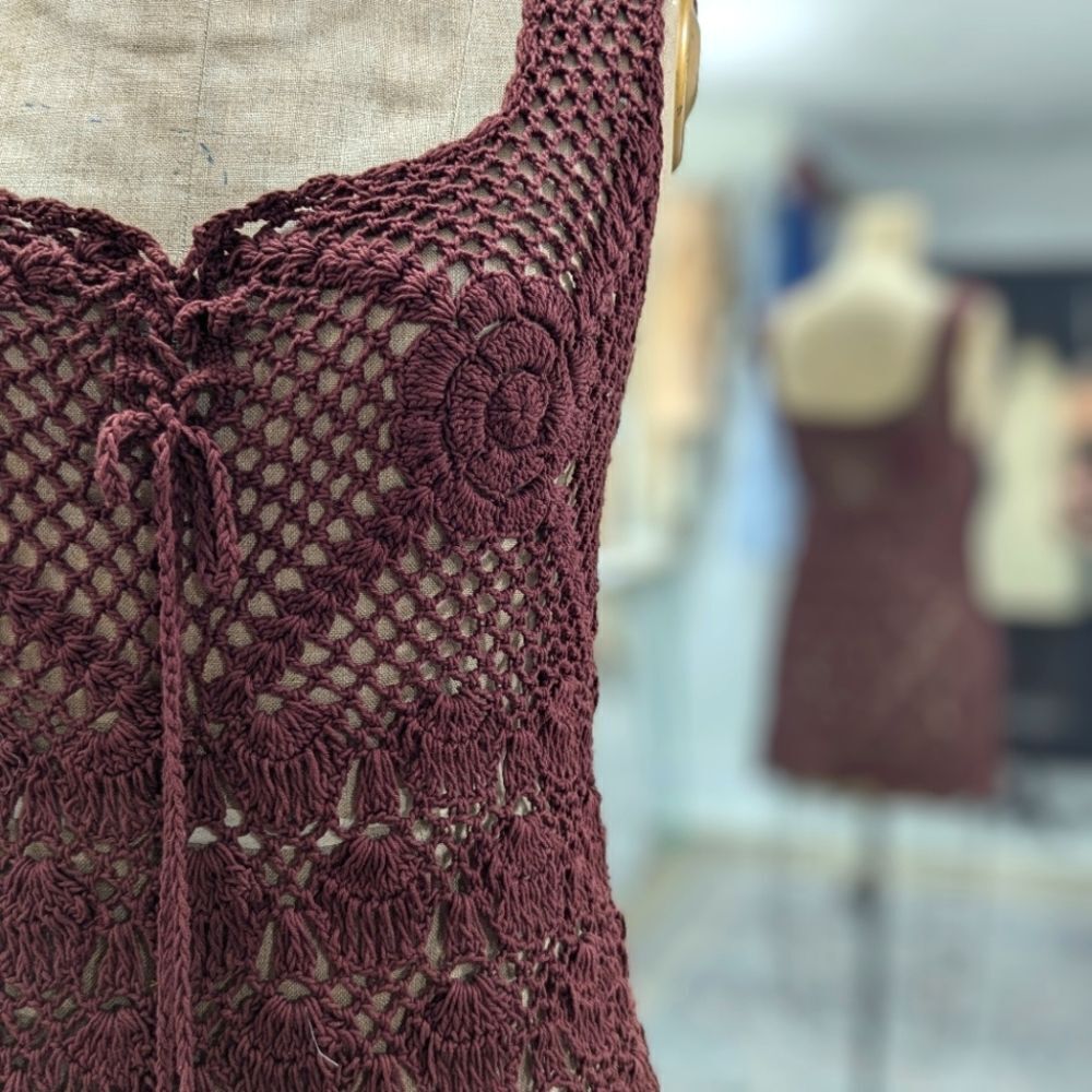 Crochet Mini Dress|Tunic - Picture 2 of 5